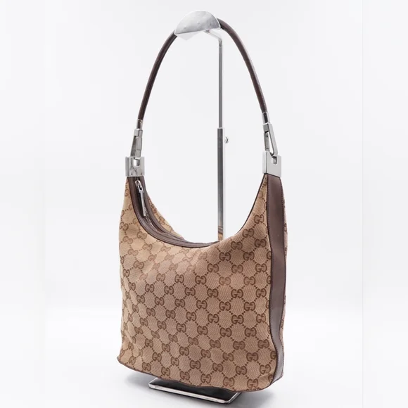 AE44❤️ Gucci GG Canvas Hobo Bag - Picture 4 of 14